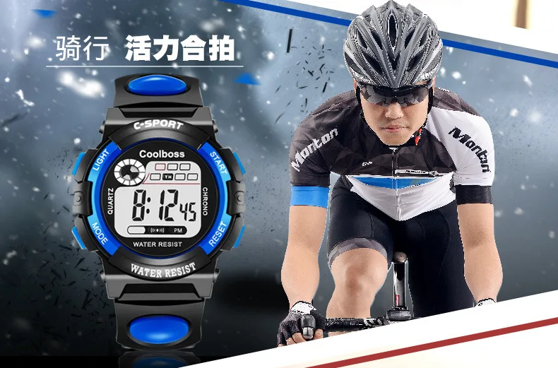 Роскошный цифровой таймер с сигналом сзади легкие часы для женщин и мужчин детские спортивные наручные часы relogio feminino masculino 8A48