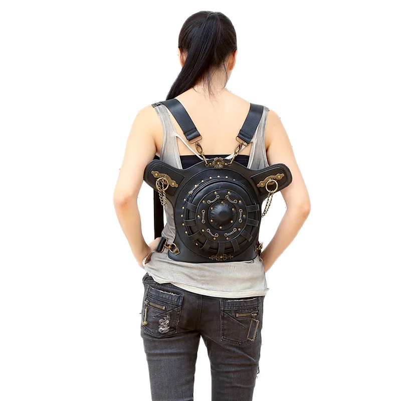 Готический Steam Punk сумки ретро Поясные рок высокие пакет искусственная кожа Crossbody