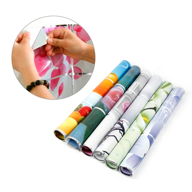 Humidity resistant removable Kitchen Wallpaper Foil Wall Sticker Back