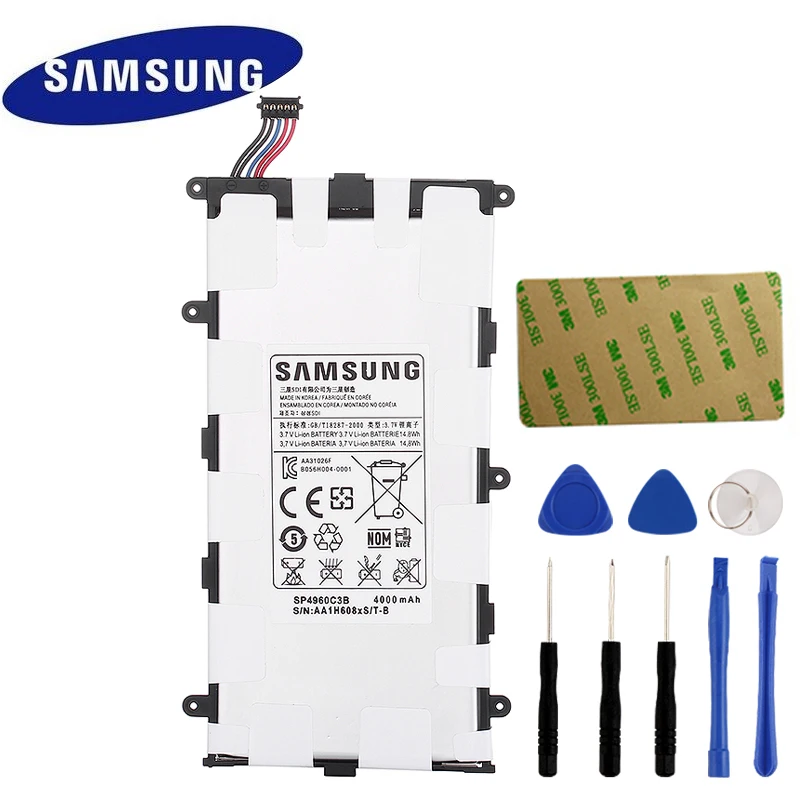 

SAMSUNG Replacement Battery SP4960C3B For Samsung GALAXY Tab 7.0 Plus P3110 P3100 P6200 P6210 Original Tablet Battery 4000mAh