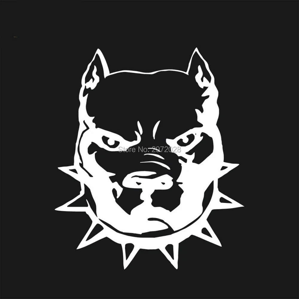 10 X New Pitbull Super Hero Dog Reflective Creative Auto Decal