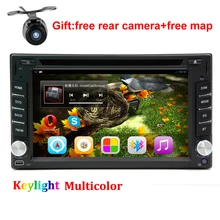 6.2 Pulgadas Android 6.0 Doble Din universal de Coches Reproductor de dvd 2 din car radio stereo gps navigaton con usb/mapa/bluetooth/3g/wifi