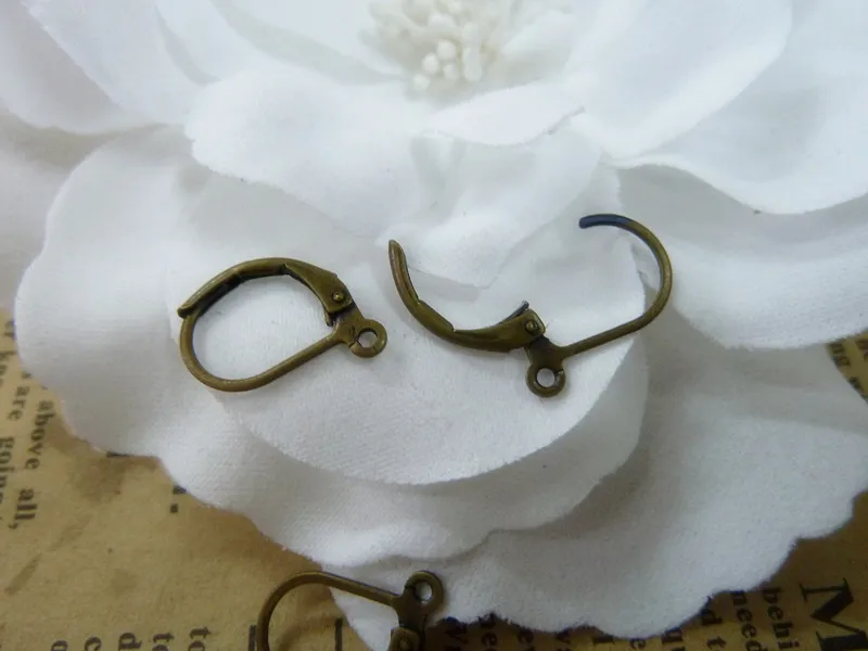 

Медный Серебряный Античный бронзовый ушной крючок g3 , c5131 10*15 мм