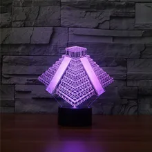 Креативные лестницы иллюзия Лампа светодиодный ночник 3D лестница акриловая красочная градиентная атмосфера лампа Новинка освещение