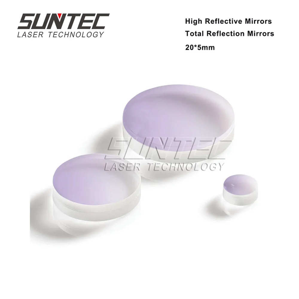 

Suntec Laser 1064nm High Relective Mirrors Total Reflection Mirrors DIA.20mm THK.5mm for YAG Laser Marking Welding Machines