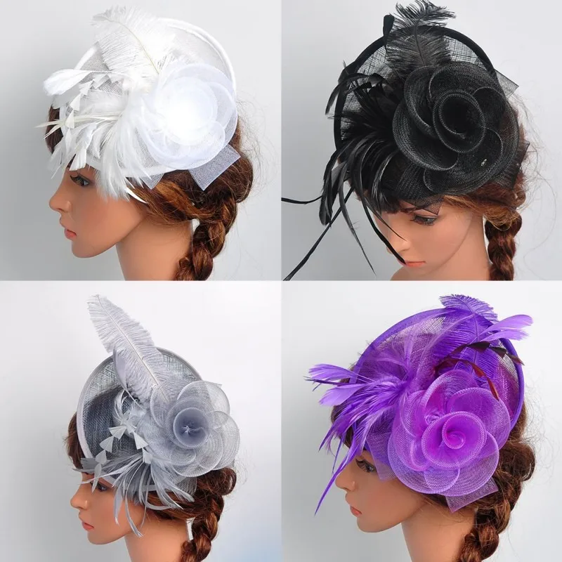 

Hot New Arrival Women's Girl Pretty Fascinator Hat Headbands Cocktail Wedding Church Headpiece Party Wedding Decoration