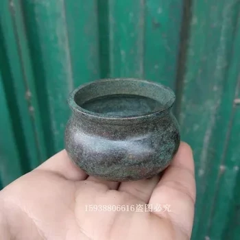 

Archaize three feet small incense burner pure copper ornament