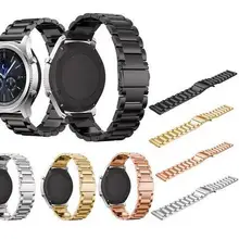 Ремешок из нержавеющей стали для samsung Galaxy watch active 42 46 браслет gear S3 xiaomi amazfit 2s 1 pace bip pebble time