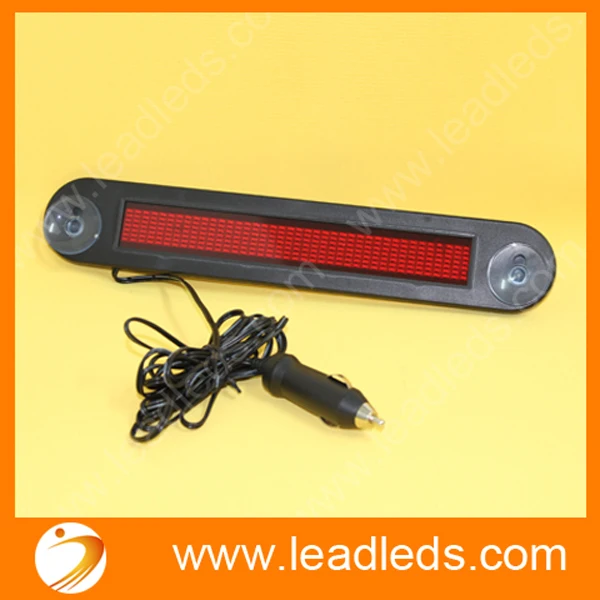 

4pcs/lot 12V Car Auto Red LED Programmable Message Sign Scrolling Moving Display Board