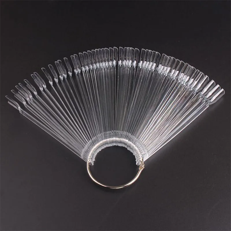 Накладные маникюрные палочки 50 шт./компл. натуральный белый лак дисплей веер