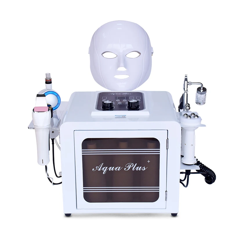 

Free shipping！Wholesale 8 in 1 small bubble beauty machine for skin care and facial cleaning machine