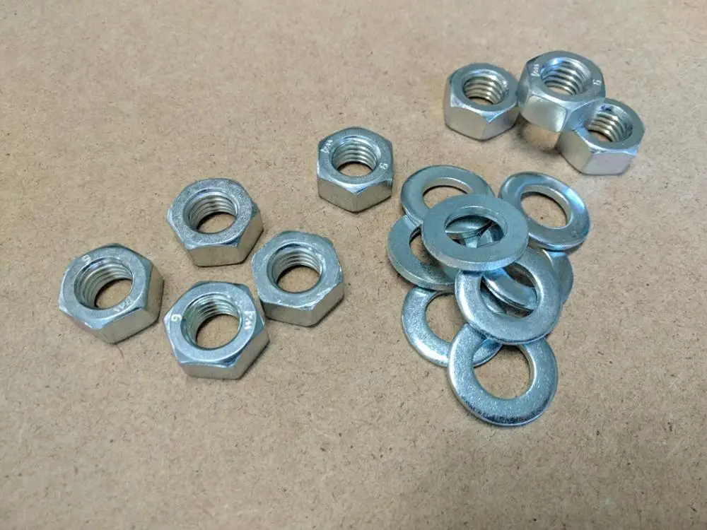 

Jueshuai Screw Electric Bike Parts Nuts M12 with Washers 10/20/30 pcs Stainless Stee Electric Bicycle Accessories
