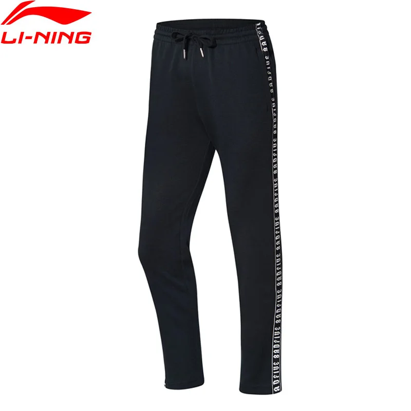 Li-Ning Для женщин плохой пять Баскетбол серии тренировочные штаны Regular Fit 82% хлопок 18% полиэстер подкладка Спортивные штаны AKLN692 WKY205