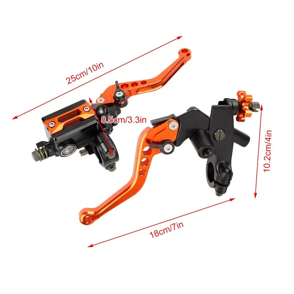1 пара 7/"(22 мм) Универсальный мотоцикл тормозной клатч главный цилиндр водонагреватель рычаги