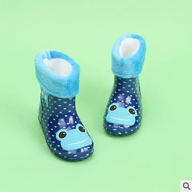 Детская обувь; сезон весна-осень-зима; обувь для мальчиков и девочек; непромокаемые сапоги ярких цветов с изображением носорога, кота, кролика; Водонепроницаемая Обувь