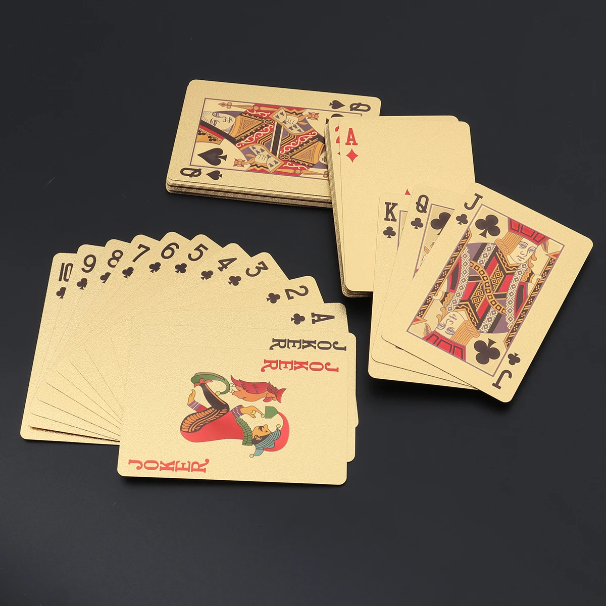 Золотая фольга игральные карты покрытием 100 евро покер настольные игры Джокер колода