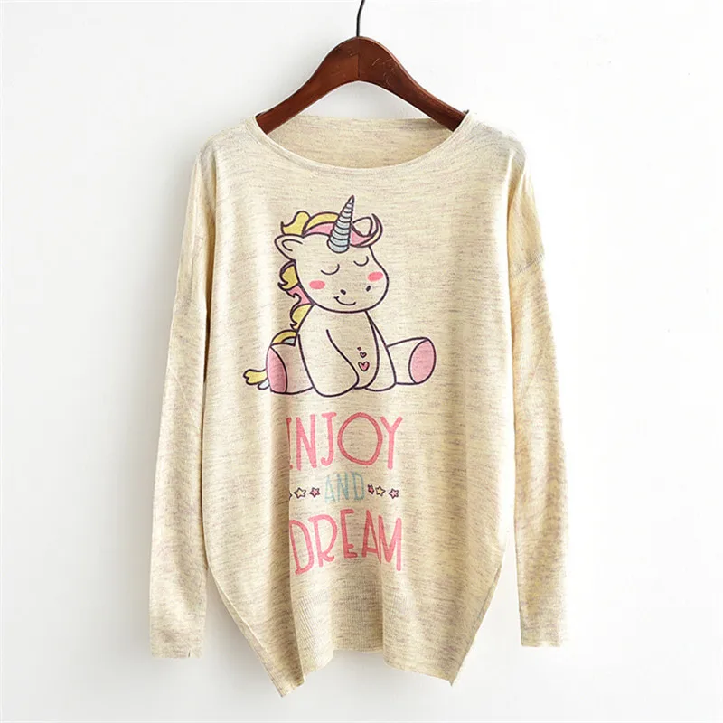 Женский свитер, пуловер, базовые вязаные топы, Свитера с длинным рукавом для девушек, свитер с надписью «мороженое», «кофе», «Кот», Truien Dames - Цвет: 2