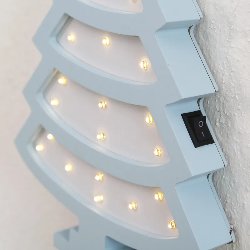 Скандинавском стиле деревянные елочные Night Light Главная Вечерние светодиодный