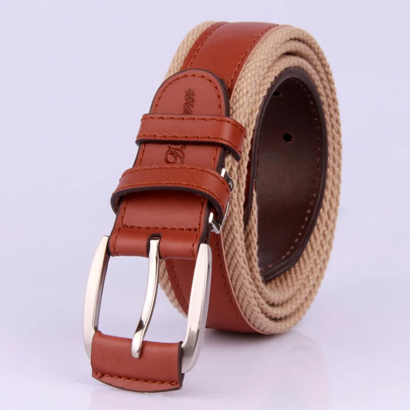 Unisex Canvas Belt For Jeans Luxury Fashion Men Women Men's Belt Pu