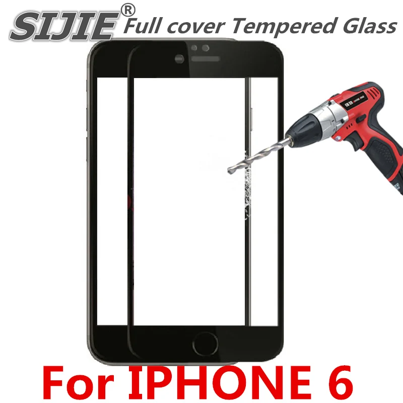 Полное покрытие из закаленного стекла для iphone 6 6S 4 7 дюйма подходящая Защитная
