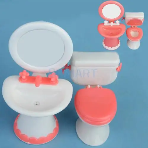 1/6 весы миниатюрный Туалет + раковина зубная щётка мебель для ванной комплект кукольный домик декоративные куклы Асса дети ролевые игры