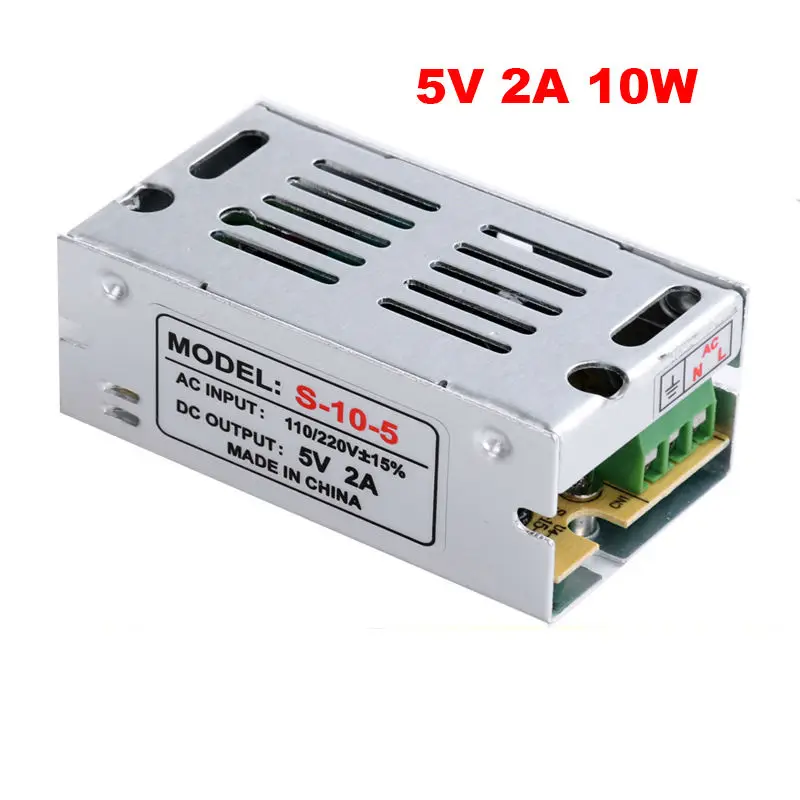 

5V 2A 10W Switching Power Supply led driver 10w led driver adapter,Aluminum AC110V 220V to 5v lighting transformer for led light