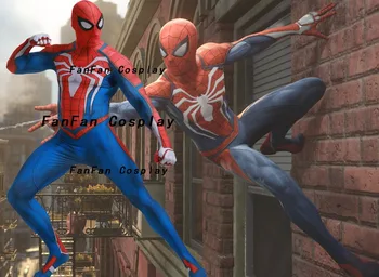 

Audlt Kids Insomniac PS4 Game Spiderman Cosplay Costume Zentai Spiderman Superhero Costume Bodysuit Suit Jumpsuits for Halloween
