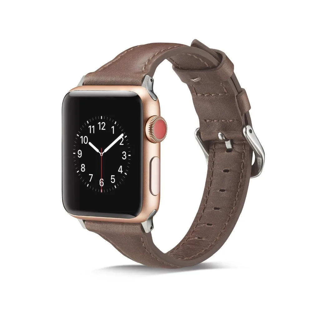 Ремешок из натуральной кожи для Apple iWatch Series 5 4 3 2|Ремешки часов| |