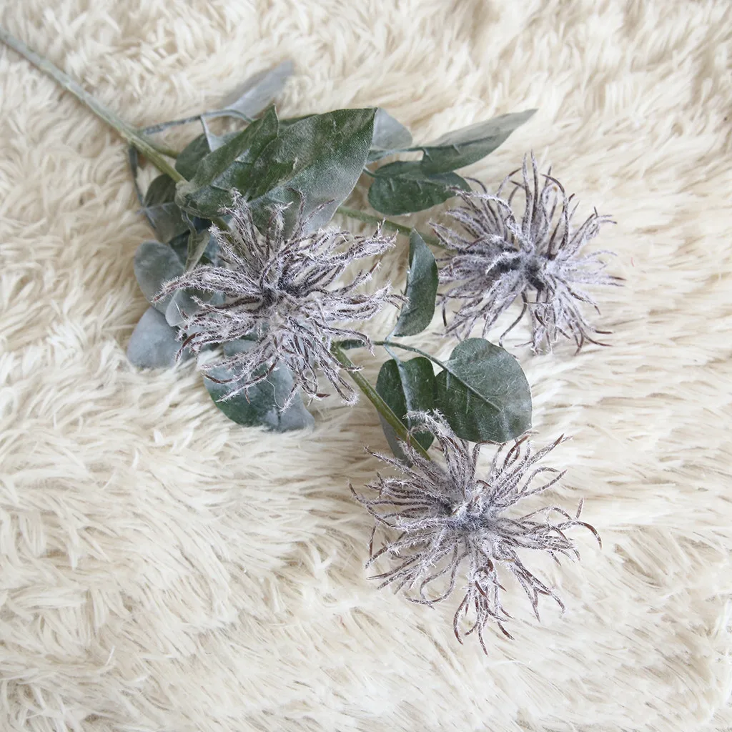 Морской Urchin Флокирование искусственная Цветочная подделка FlowerHome Свадебная