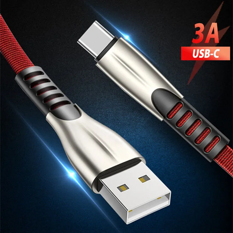 

USB Type C Cable Fast Charging Wire USB C Cable for Samsung Galaxy S10 S9 S8 plus Note 10 3m 2m Quick Charger Phone Cable Kabel