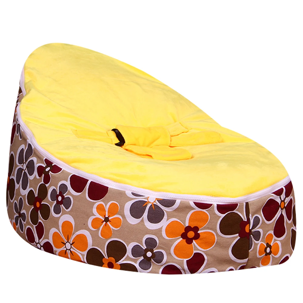 Levmoon Medium Yellow Plum Flower Bean Bag Chair Kids Bed For Sleeping Portable Folding Child Seat Sofa Zac Without The Filler Levmoon Medium Yellow Plum Flower Bean Bag Chair Kids Bed For Sleeping Portable Folding Child Seat Sofa Zac Without The Filler