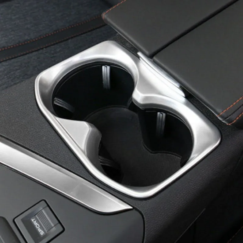 

Interior Cup Holder For Peugeot 4008 5008 3008 GT 2017 2018 Matte Chrome Trim Cover Styling Accessories