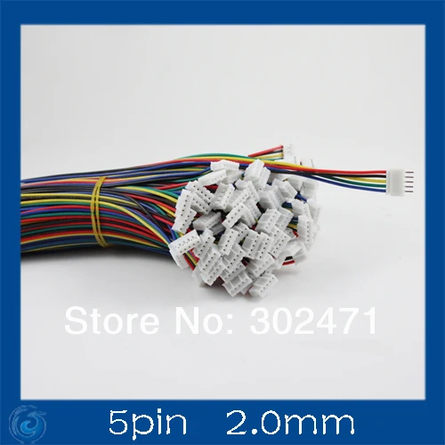 Мини. Micro JST 2 0 мм Φ 5 контактный разъем с проводом x 10 наборов. контактов (2 мм).5