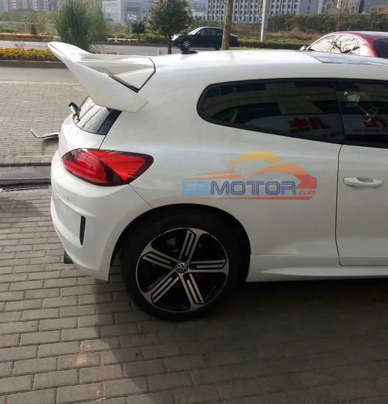 Real Carbon Fiber AS Style Rear Spoiler Trunk Wing 1pair For Volkswagen Scirocco 2009-2013