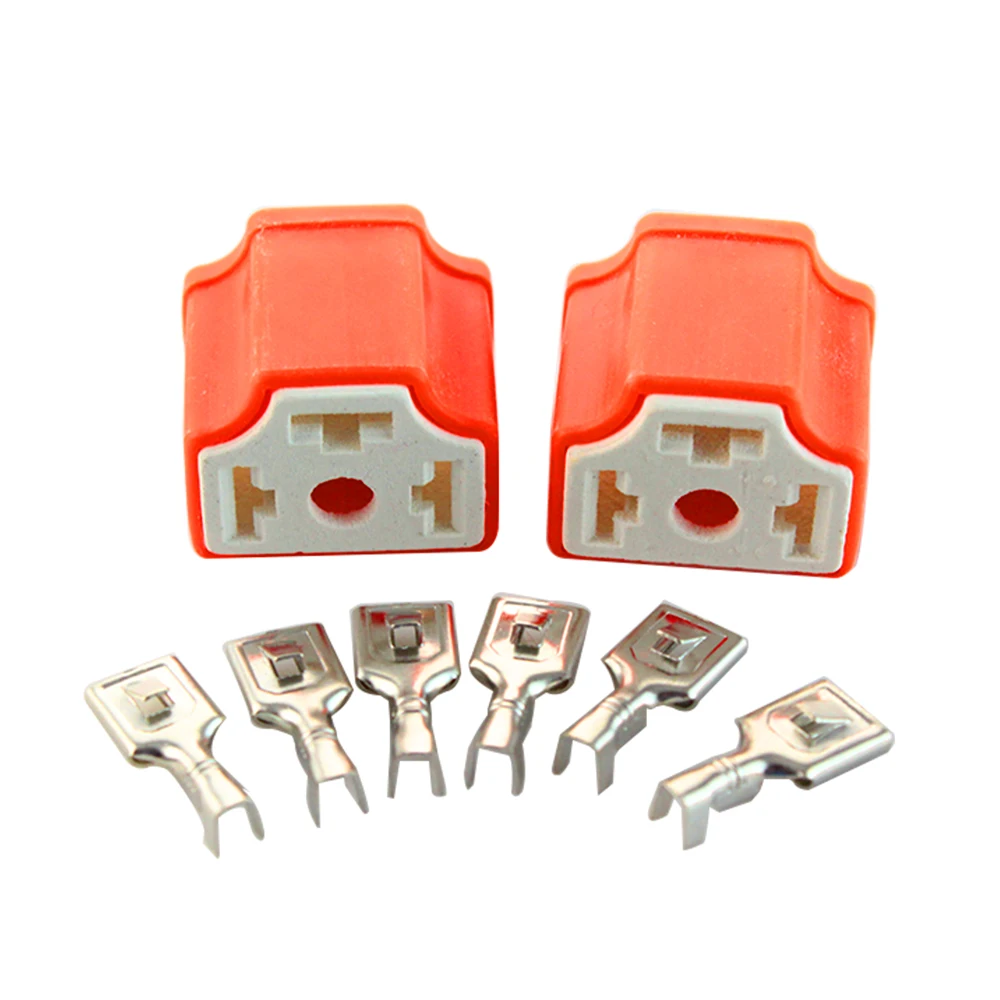 H4 Socket Ceramic Socket 10 sets Waterproof 7.8mm HB2 Female Connector