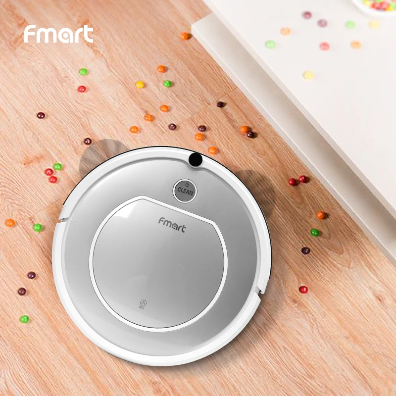 Fmart Robot Vacuum Cleaner ZJ-T1 Dry Cleaning for Pet Hair Smart Zigzag Cleaning with 800pa Suction Auto Recharge Robot Vacuum