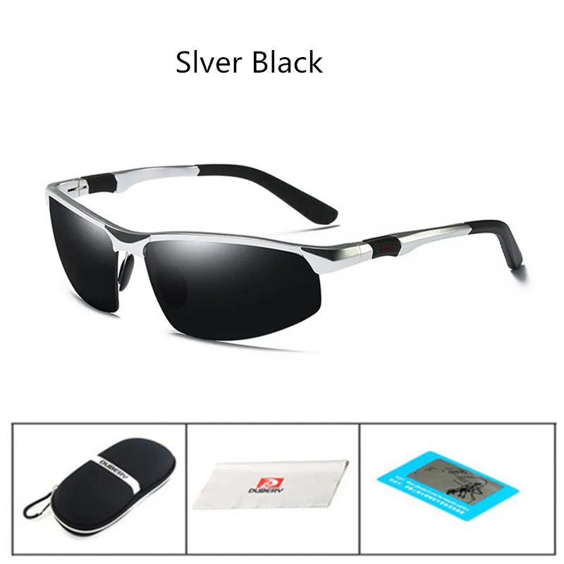 Роскошные алюминиевые HD винтажные Поляризованные солнцезащитные очки для мужчин и женщин, солнцезащитные очки, брендовые дизайнерские очки gafas de sol lunette de soleil - Цвет линз: D3121 Silver Black