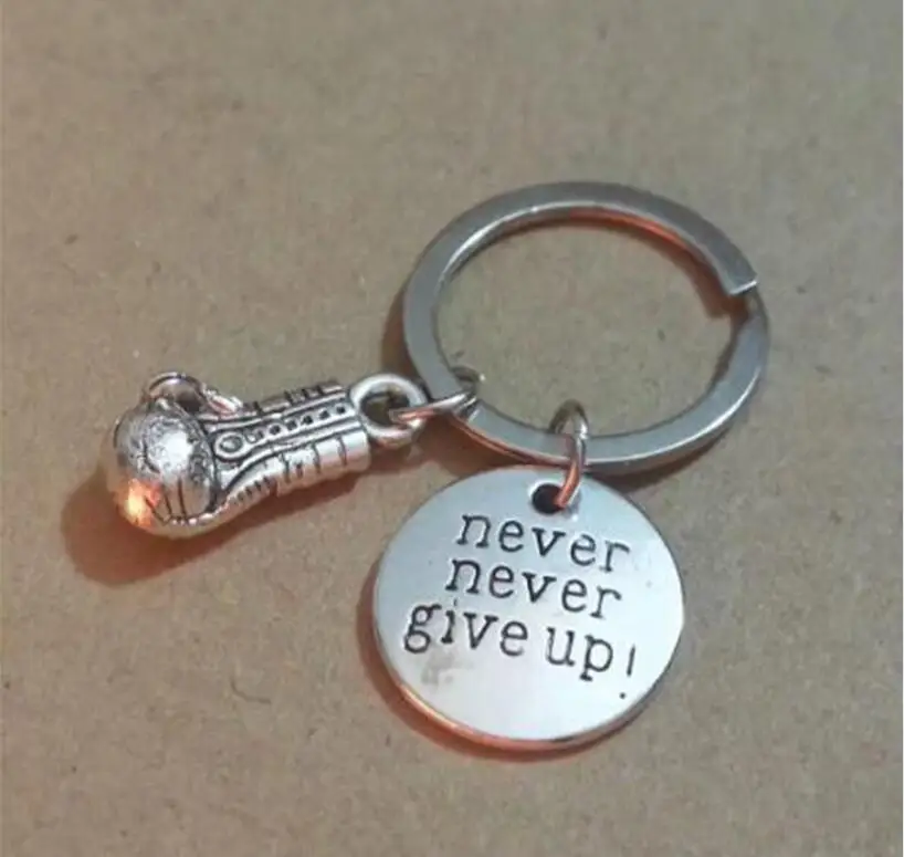 

Boxing Gloves Volleyball Basketball Softball Pendant Key Ring Boxing Key Chain Keychain Jewelry For Never Give Up Sports Gift