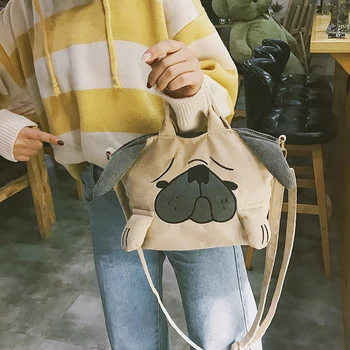 

Bags for women handbag designer Retro cartoon cute cute corduroy pouch crossbody bag