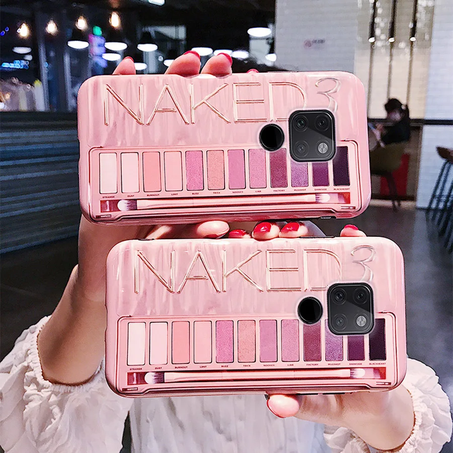 

Eye shadow box tpu case for huawei mate 20 mate 10 pro P10 P20 P30 pro nova 3i 4 honor 10 case cover fashion 3d patterned soft