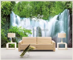 Индивидуальные фото обои для гостиной комнате диван фон росписи украшения пейзаж водопад