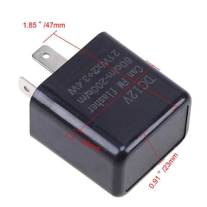Y1G 5 шт. 12 В 2 Pin Регулируемый Частотный светодиодный импульсное реле индикатор