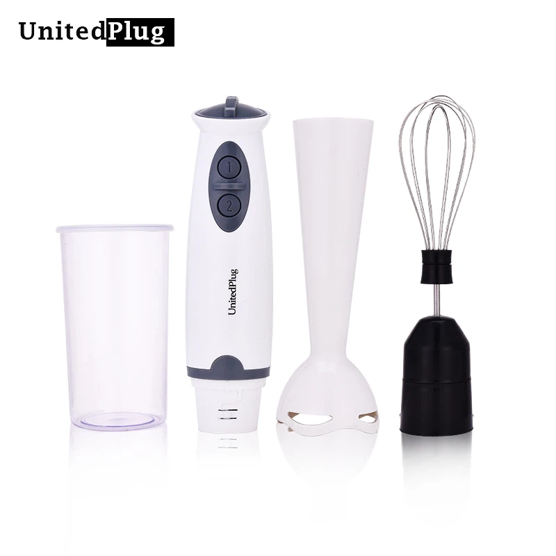  UnitedPlug 3 in 1 Multi-function electric food blender set detachable hand blender juice egg mixer vegetable blend set 1302A-2 