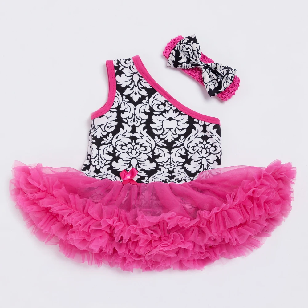 

Baby Girl Dress 2015 Summer Cotton Single Shoulder Dot Baby Bodysuit TUTU Dresses for 0-2Years Newborn Girl Clothing