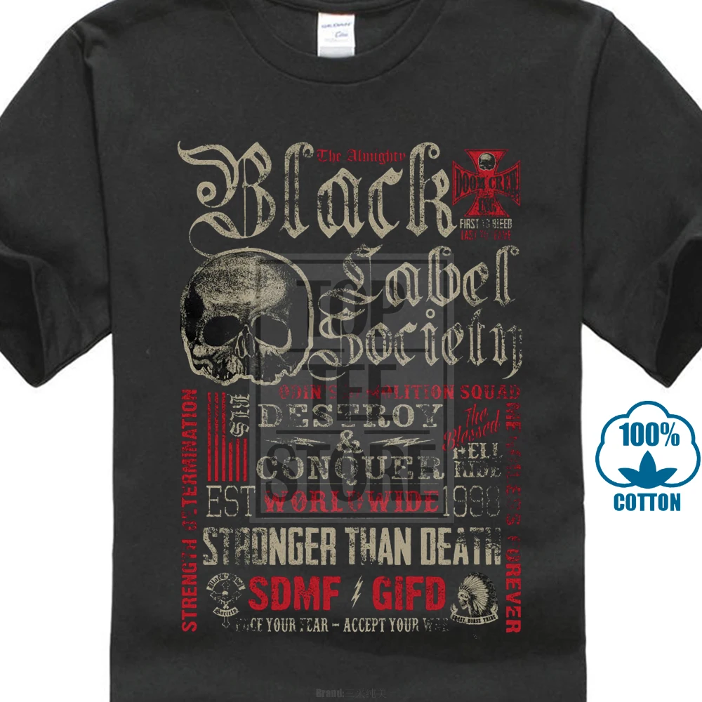 

Black Label Society Ht Moto Collage T Shirt S M L Xl 2Xl New Official