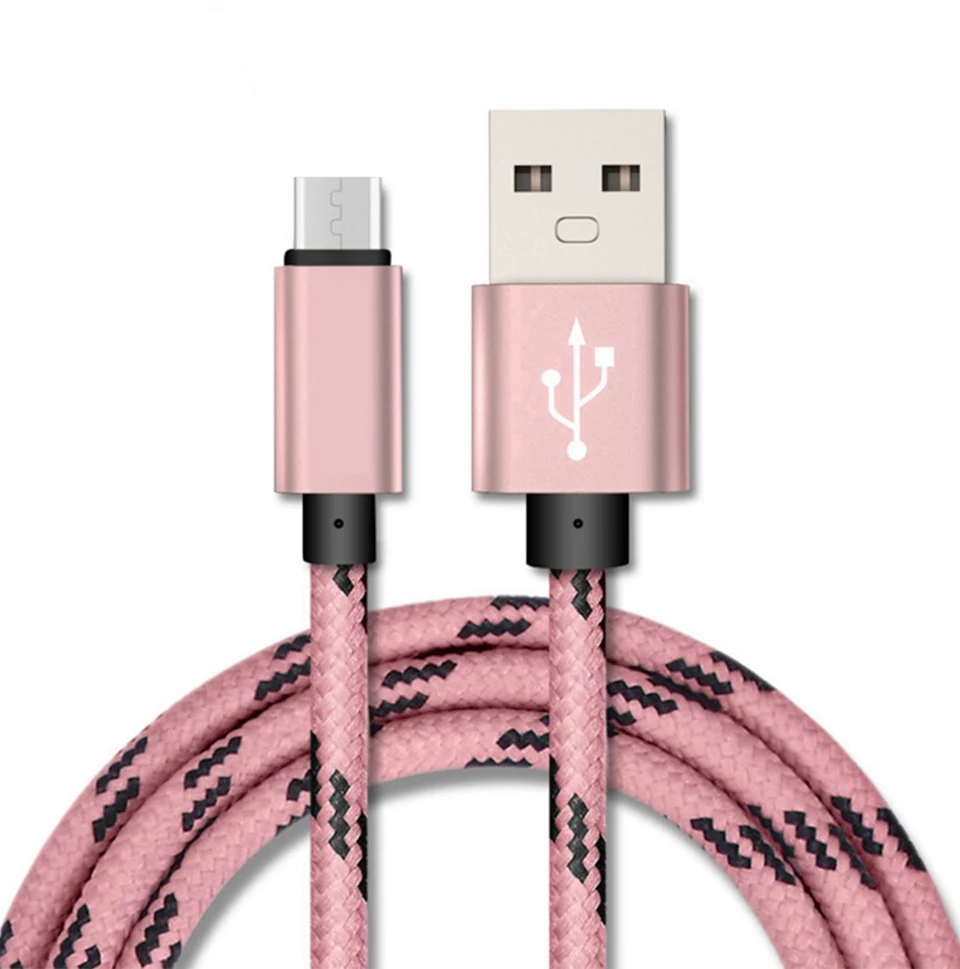 Micro USB Cable Universal Charging Cable for Android Phones Data Sync Charger 1m Wire 5V2A Fast Charging Nylon data Cables (12)