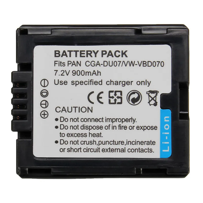 Литиевая батарея для PANASONIC 7 2 в 0 9а ч 1 5 CGA DU07 с на с. |lithium battery 7.2v|7.2v lithium batterybattery for |