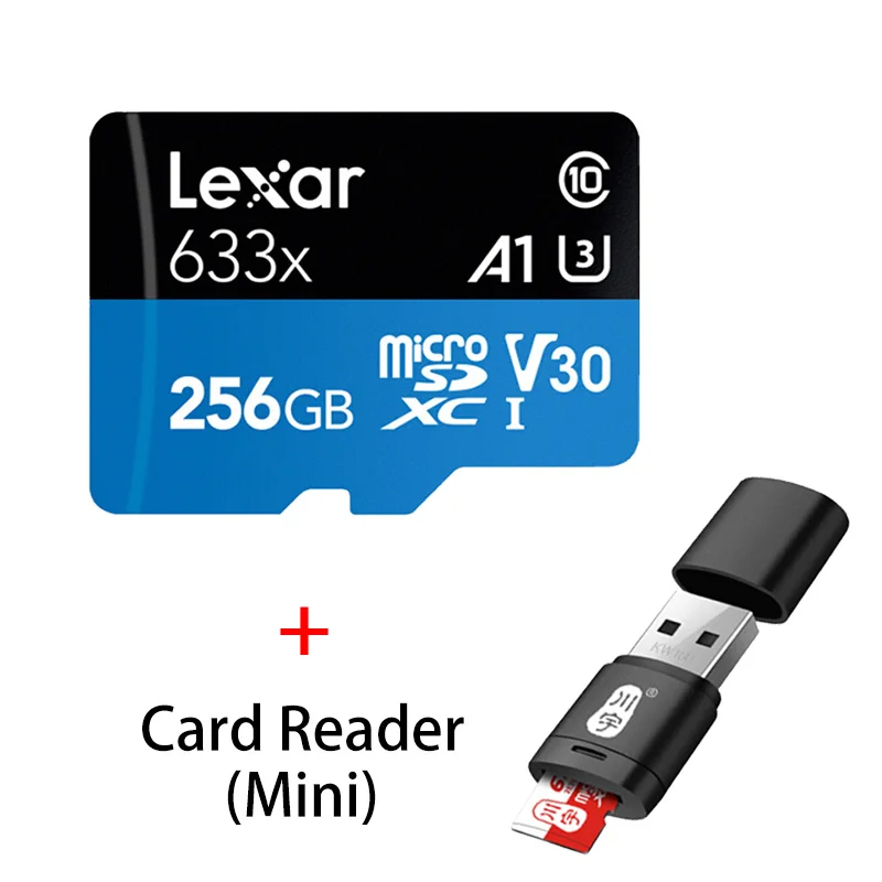 Lexar 633X Micro SD 128 ГБ 32 ГБ 64 Гб 256 ГБ 512 Гб 16 Гб Micro SD карта SD/TF флэш-карта памяти 32 64 128 Гб microSD для телефона - Емкость: TF633X-256G-C286