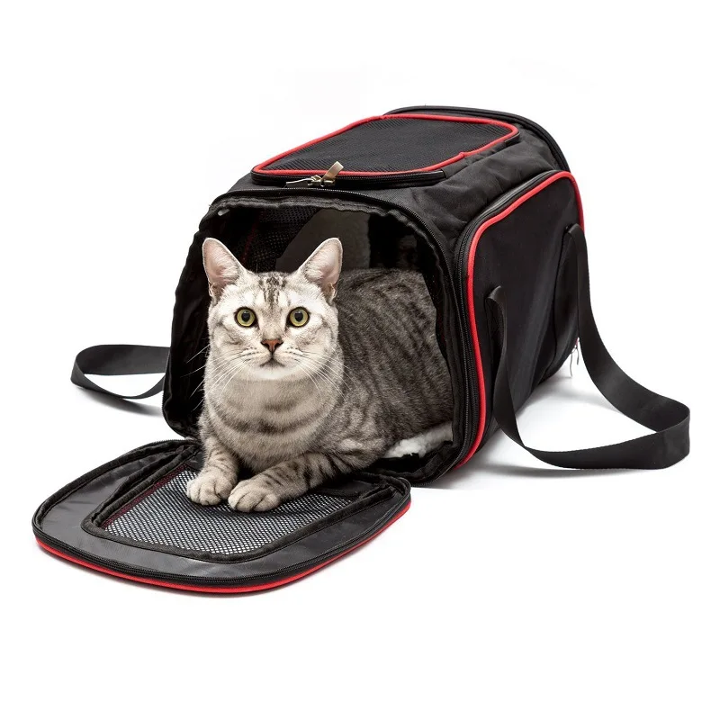 Expandable Cat Carrier Pet Carrier For Puppy Cats Soft Sided Crate Airline Approved Kennel Car Travel Bag Multifunction WLYANG Expandable Cat Carrier Pet Carrier For Puppy Cats Soft Sided Crate Airline Approved Kennel Car Travel Bag Multifunction WLYANG