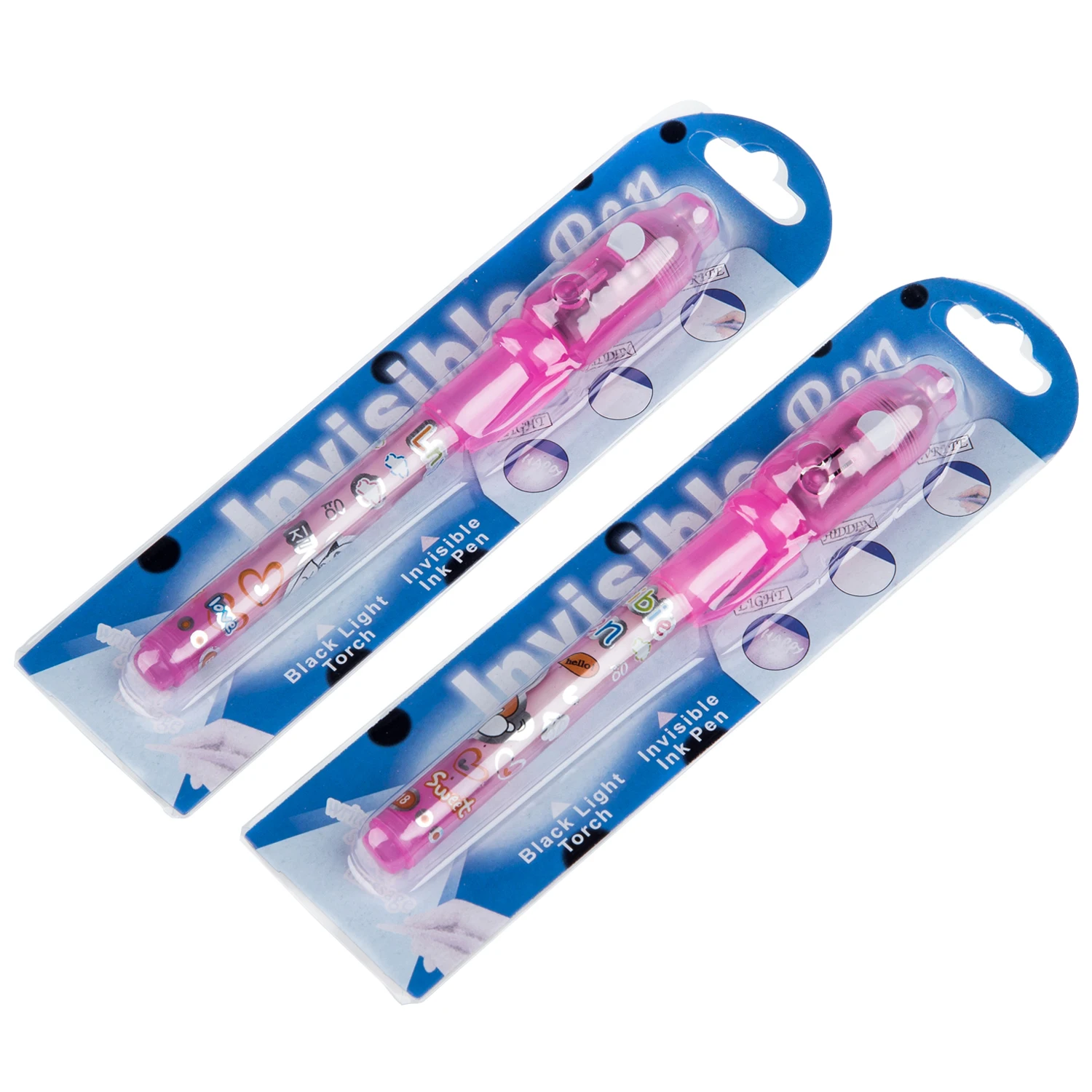 

2 pcs UV Invisible Security Marker Pen + Built-in Ultraviolet Light LED - Package 2